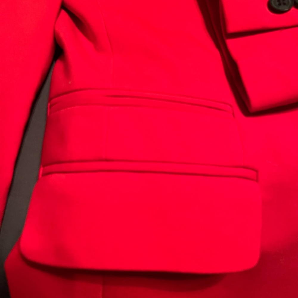 Express Bold Red Women's Blazer - Picture 3 of 6